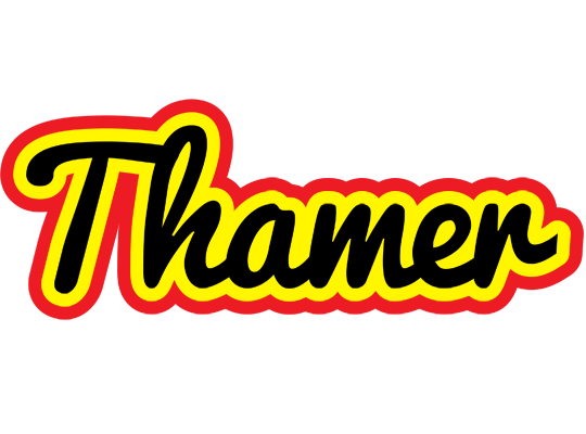 Thamer flaming logo