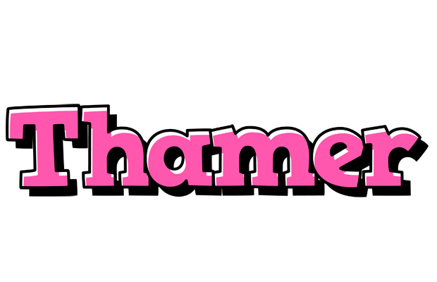 Thamer girlish logo
