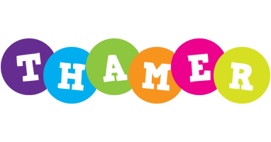Thamer happy logo