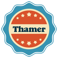 Thamer labels logo