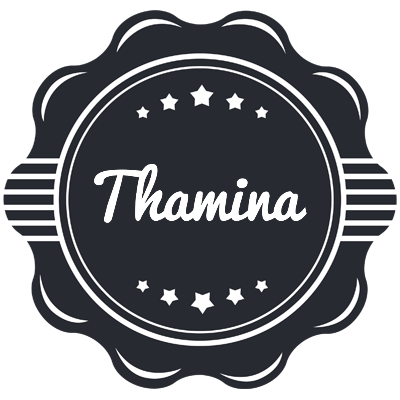 Thamina badge logo