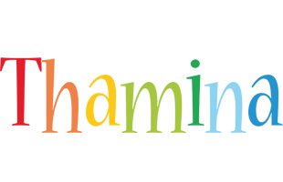 Thamina birthday logo