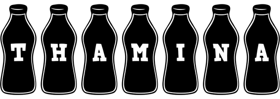 Thamina bottle logo
