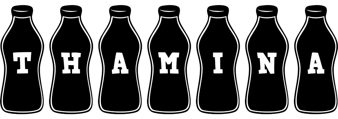Thamina bottle logo