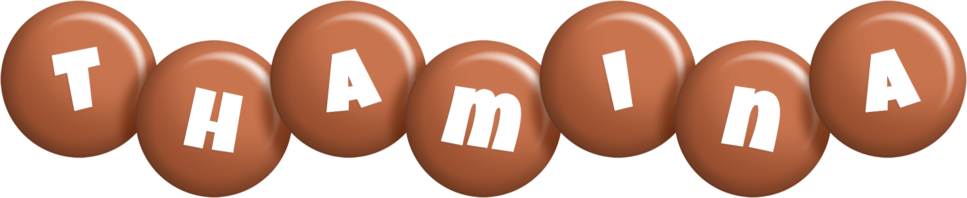 Thamina candy-brown logo