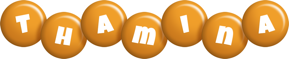 Thamina candy-orange logo