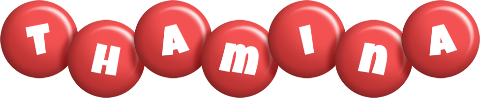 Thamina candy-red logo