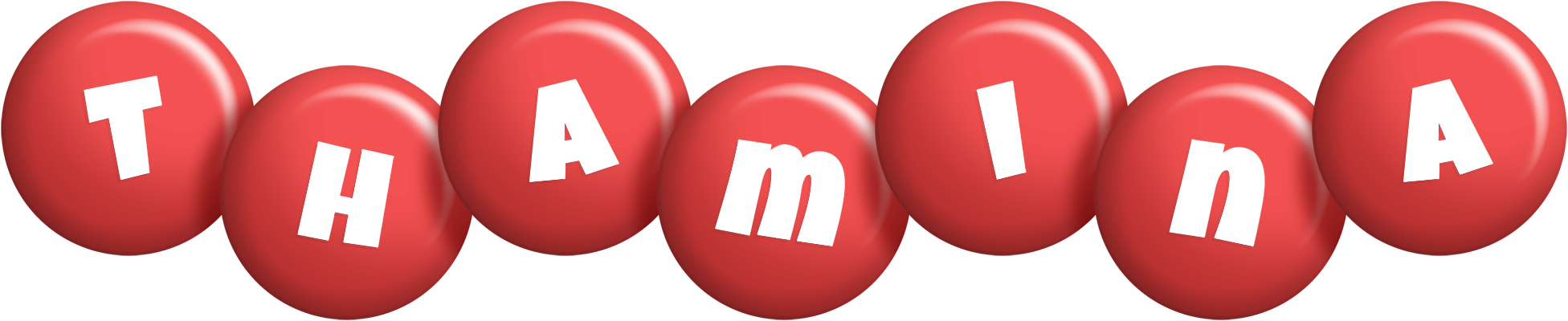 Thamina candy-red logo