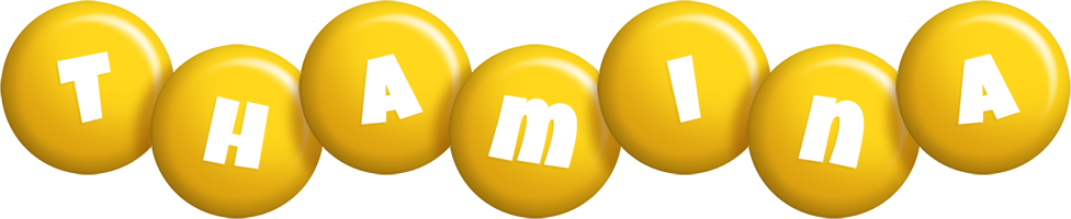 Thamina candy-yellow logo