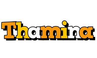 Thamina cartoon logo