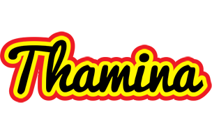 Thamina flaming logo