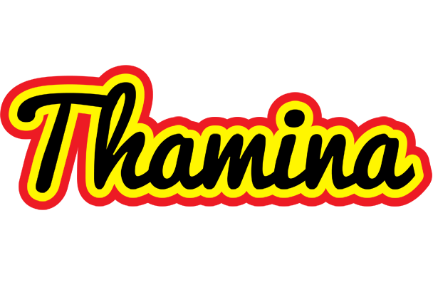 Thamina flaming logo