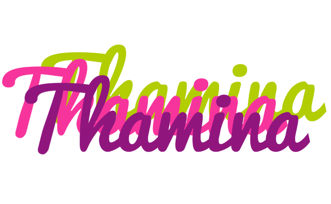 Thamina flowers logo