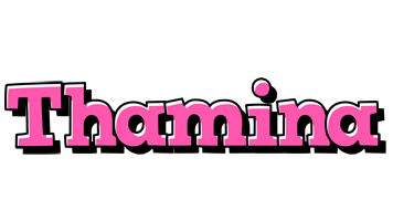 Thamina girlish logo