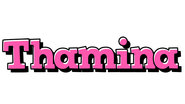 Thamina girlish logo