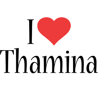 Thamina i-love logo