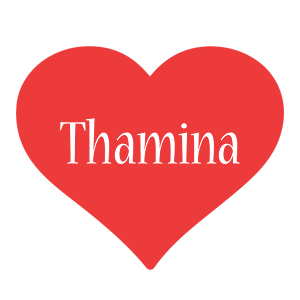Thamina love logo