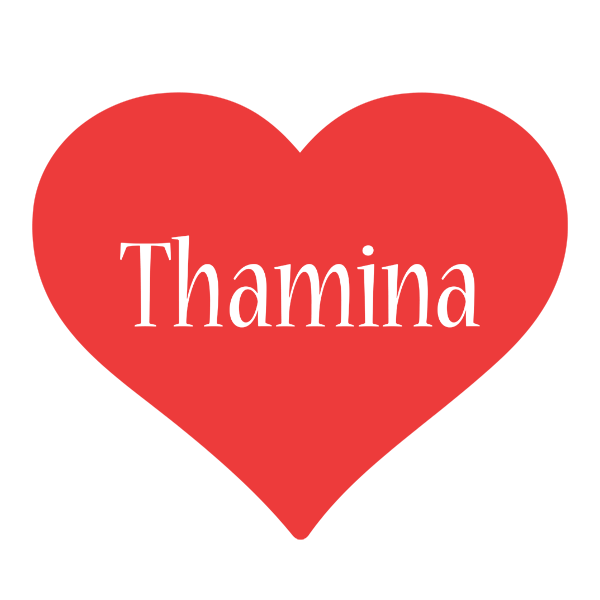 Thamina love logo