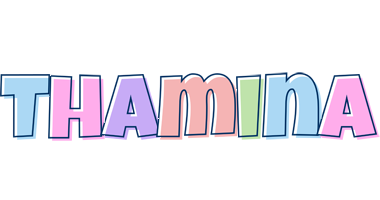 Thamina pastel logo
