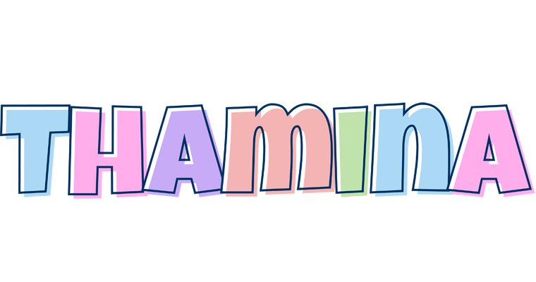Thamina pastel logo