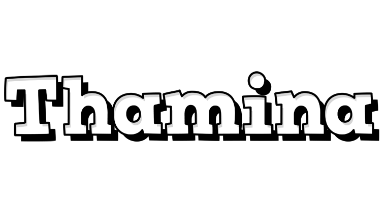 Thamina snowing logo
