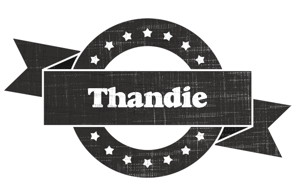 Thandie grunge logo