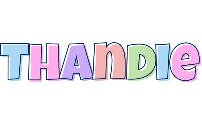 Thandie pastel logo