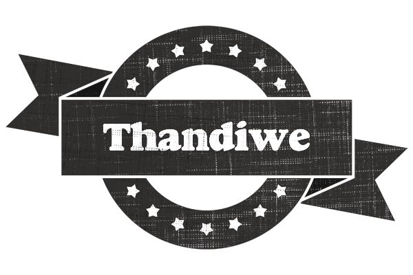 Thandiwe grunge logo