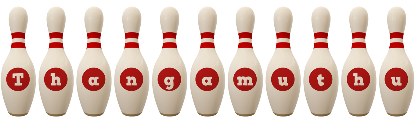 Thangamuthu bowling-pin logo