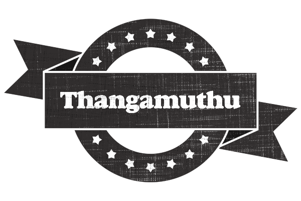 Thangamuthu grunge logo