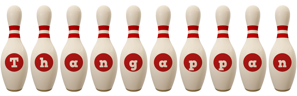 Thangappan bowling-pin logo