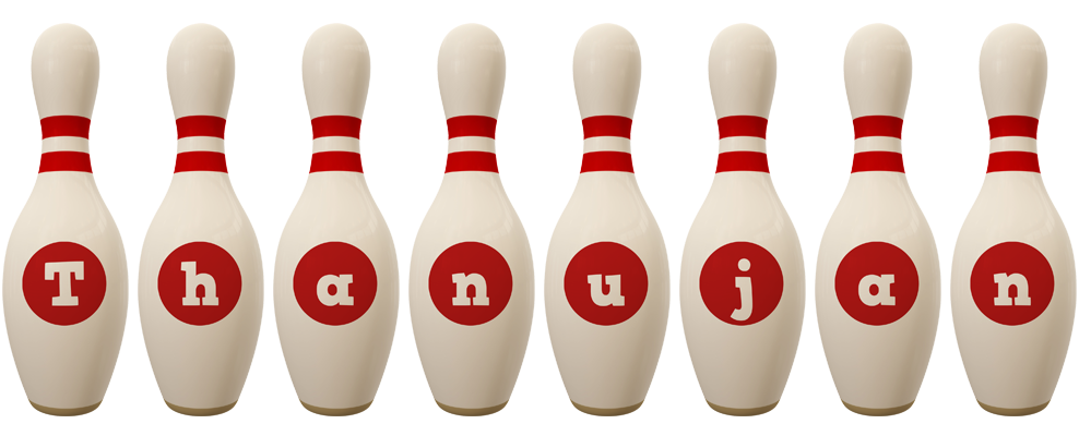 Thanujan bowling-pin logo