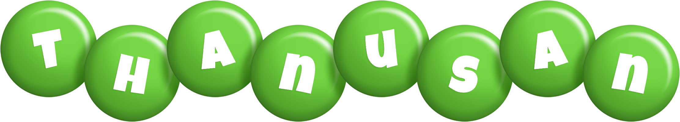 Thanusan candy-green logo