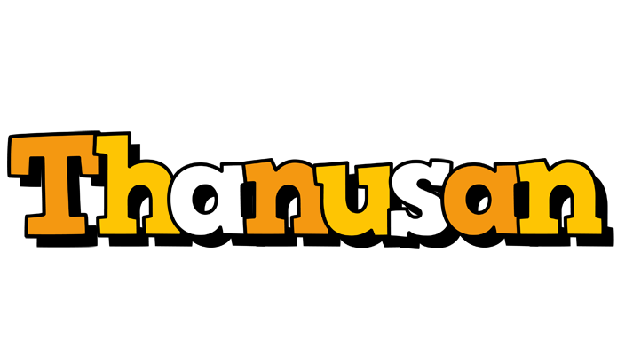 Thanusan cartoon logo