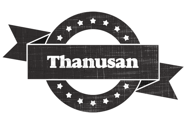 Thanusan grunge logo