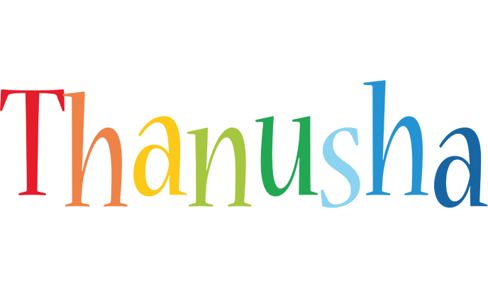 Thanusha birthday logo