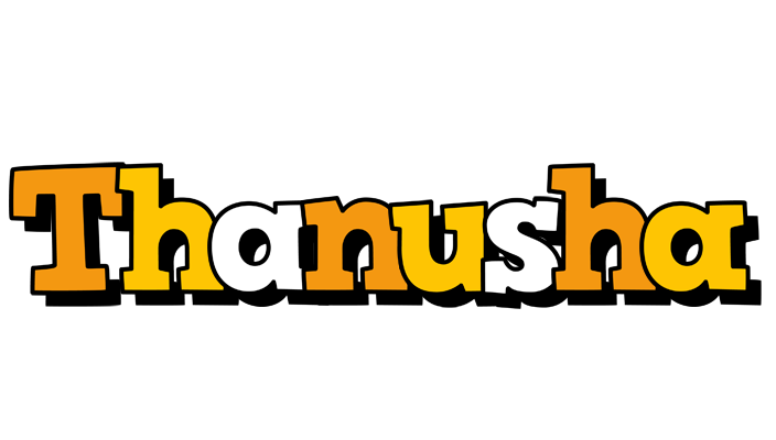 Thanusha cartoon logo