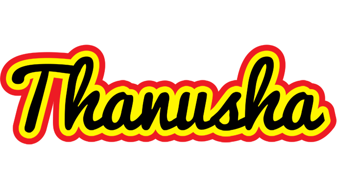 Thanusha flaming logo