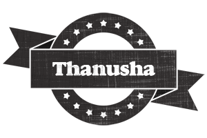 Thanusha grunge logo