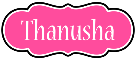 Thanusha invitation logo