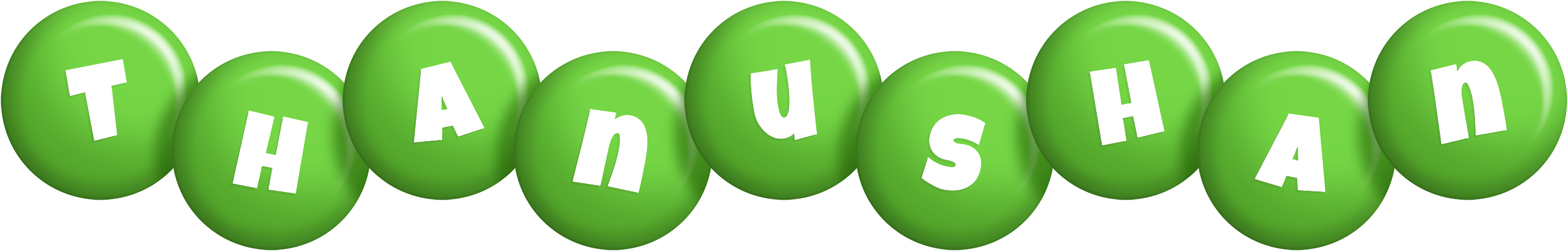 Thanushan candy-green logo