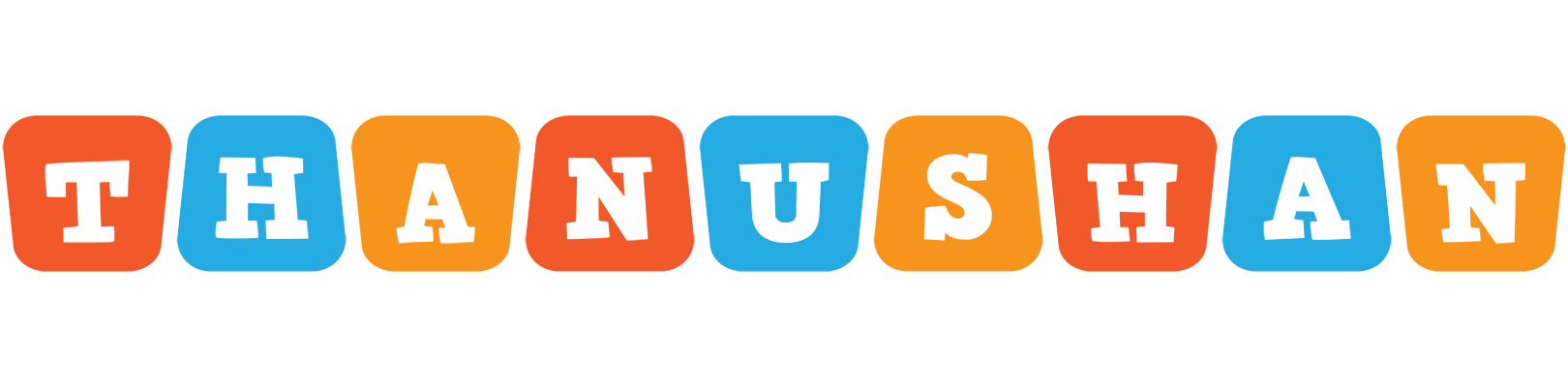 Thanushan comics logo