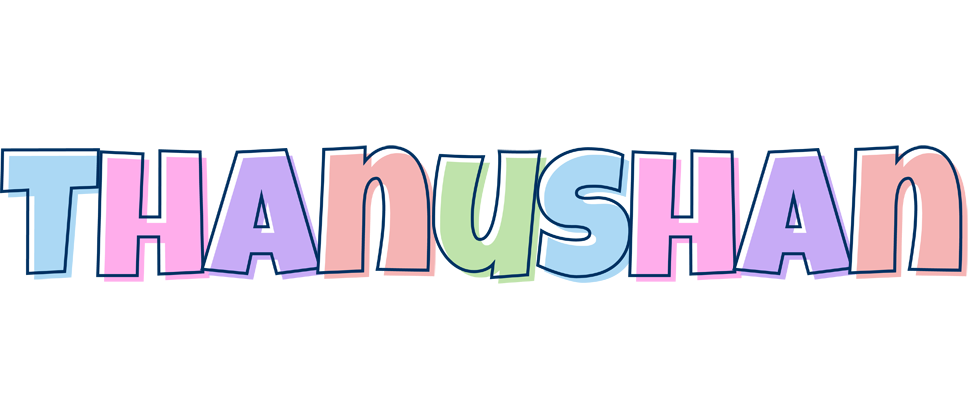 Thanushan pastel logo
