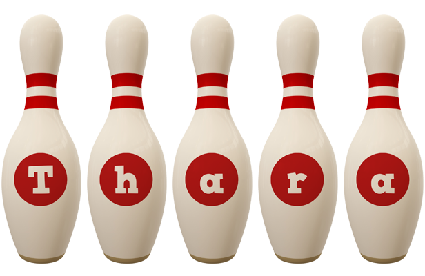 Thara bowling-pin logo