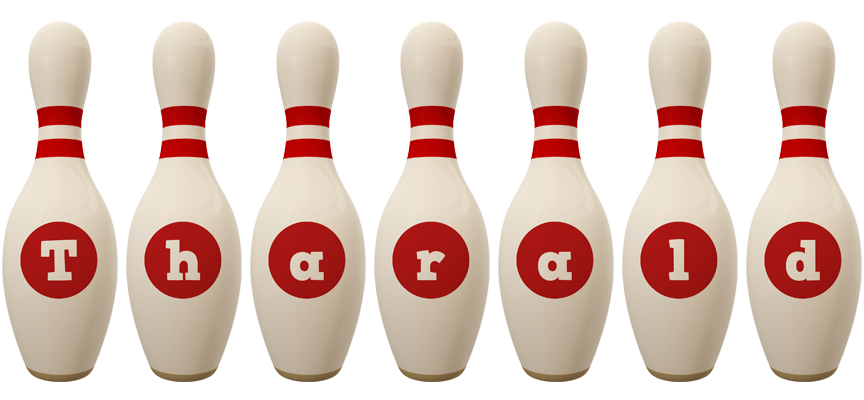 Tharald bowling-pin logo