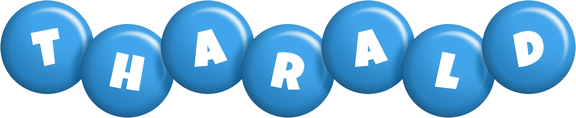 Tharald candy-blue logo