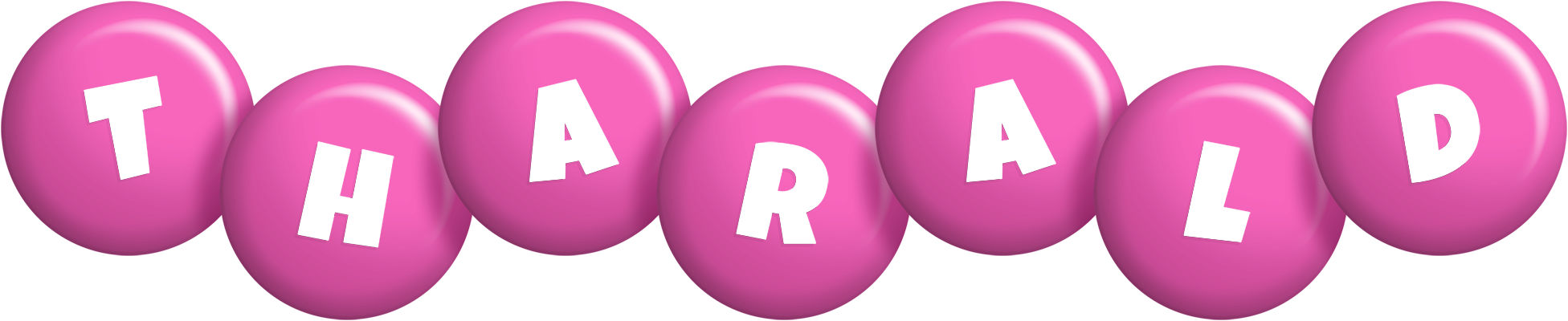 Tharald candy-pink logo