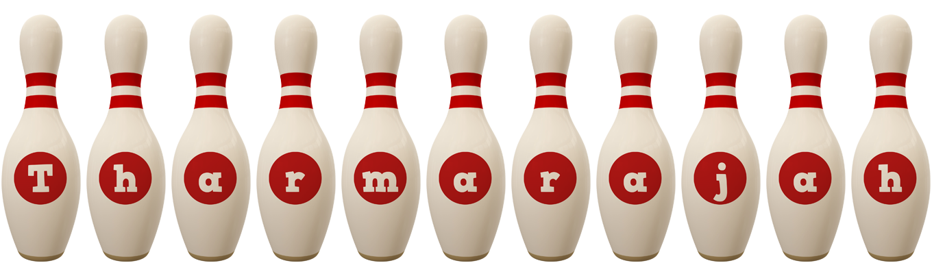 Tharmarajah bowling-pin logo