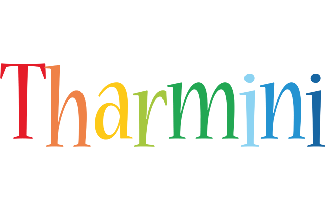 Tharmini birthday logo