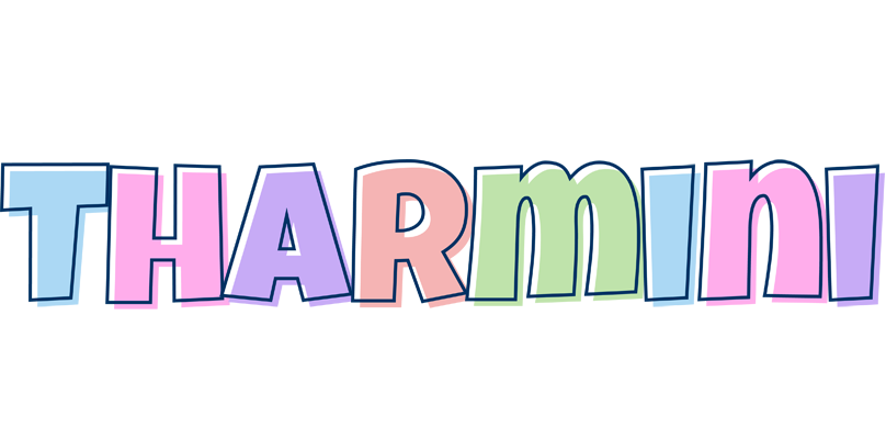 Tharmini pastel logo